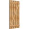 Ekena Millwork Spaced Board-n-Batten Shutters w/Z-Bar, Rough Sawn Western Red Cedar, 28 7/8W x 56H, PR RBS06Z29X056RWR - alternate 2